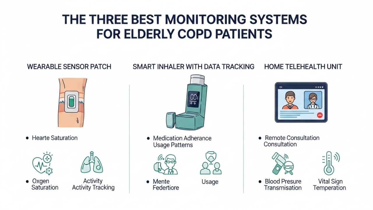 The Three Best Monitoring Systems for Elderly COPD Patients